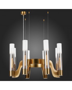 SL1235.303.08 Люстра подвесная ST-Luce Латунь/Хром, Прозрачный E14 8*40W ETTORE-foto6