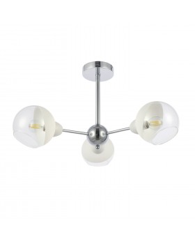 SLE102702-03 Люстра потолочная Хром/Прозрачный, Матовый никель E14 3*40W GIORTE-foto2