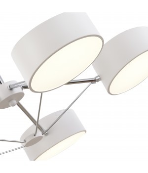 SLE6005-502-05 Светильник потолочный Белый/Белый LED 5*10W VALLE-foto5