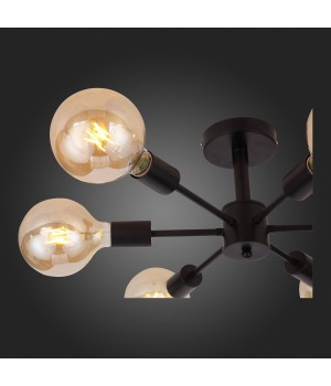 SL419.402.06 Люстра потолочная Черный E27 6*60W ANO-foto10