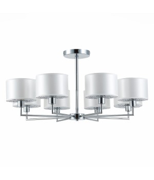 SLE105003-08 Люстра подвесная Хром/Белый E14 8*40W BELGE-foto2