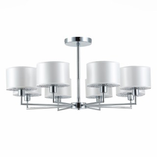 SLE105003-08 Люстра подвесная Хром/Белый E14 8*40W BELGE-foto2