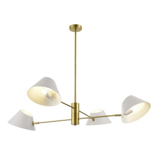 SLE1253-353-04 Светильник подвесной Латунь/Белый E14 4*60W NORBI-foto2