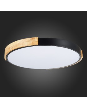 SLE201342-01 Светильник потолочный Черный, Светлое дерево/Белый LED 1*40W 3000K/4000K/6000K DELIA-foto12