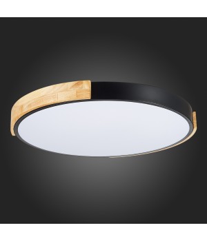 SLE201342-01 Светильник потолочный Черный, Светлое дерево/Белый LED 1*40W 3000K/4000K/6000K DELIA-foto12
