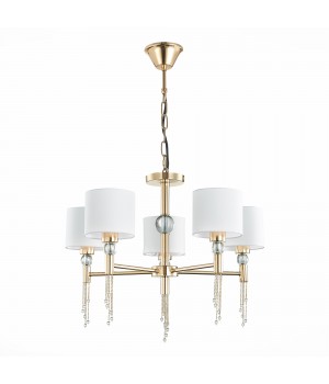 SLE105153-05 Светильник подвесной Золотистый/Белый E27 5*60W PRIMMA-foto2