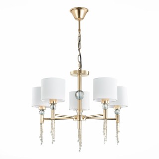 SLE105153-05 Светильник подвесной Золотистый/Белый E27 5*60W PRIMMA-foto2