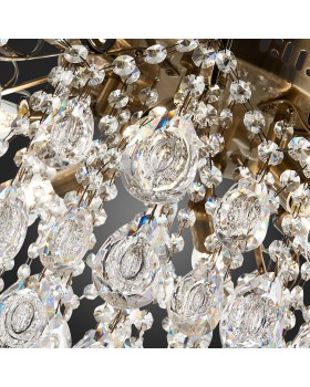 SLE160102-06 Светильник потолочный Бронза/Прозрачный E14 6*60W KAME-foto12