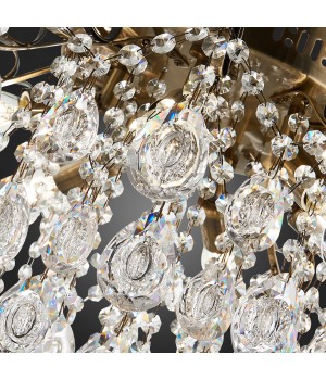 SLE160102-06 Светильник потолочный Бронза/Прозрачный E14 6*60W KAME-foto12