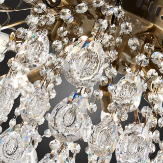 SLE160102-06 Светильник потолочный Бронза/Прозрачный E14 6*60W KAME-foto12