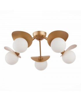 SLE220502-05 Люстра потолочная Золотистый/Белый G9 5*5W BOLZANO-foto2