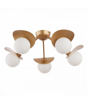 SLE220502-05 Люстра потолочная Золотистый/Белый G9 5*5W BOLZANO-foto2
