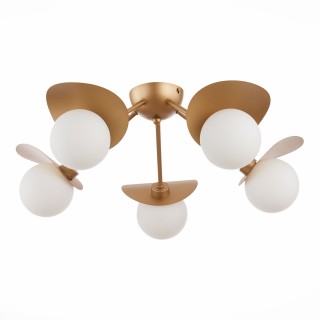 SLE220502-05 Люстра потолочная Золотистый/Белый G9 5*5W BOLZANO-foto2