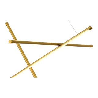 SL6207.213.37 Светильник подвесной ST-Luce Матовое золото LED 1*37W 3000K RETICO-foto3