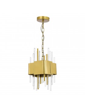 SL1633.203.04 Люстра подвесная ST-Luce Матовое золото/Матовое золото,Прозрачный E14 4*40W OLVERA-foto2