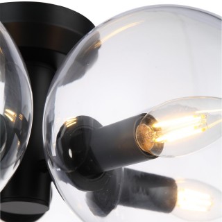 SL424.402.05 Люстра потолочная Черный/Прозрачный E14 5*40W ROSELLO-foto3