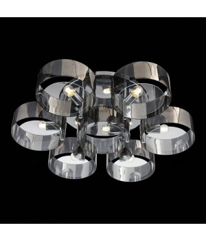 SL483.702.07 Светильник потолочный Хром/Дымчатый E27 7*40W FORESTA-foto7