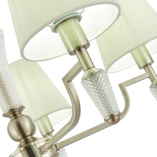 SLE105503-05 Люстра подвесная Никель/Белый E14 5*40W REIMO-foto10