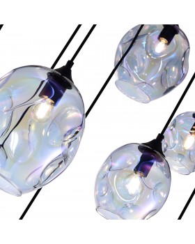 SL1188.403.09 Люстра подвесная ST-Luce Черный/Радужный E14/E27 5+4*40W IDESIA-foto3