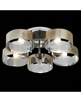 SL483.702.05 Люстра потолочная Хром/Дымчатый E27 5*40W FORESTA-foto6