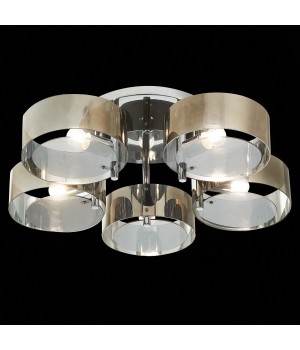 SL483.702.05 Люстра потолочная Хром/Дымчатый E27 5*40W FORESTA-foto6