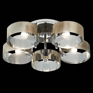 SL483.702.05 Люстра потолочная Хром/Дымчатый E27 5*40W FORESTA-foto6