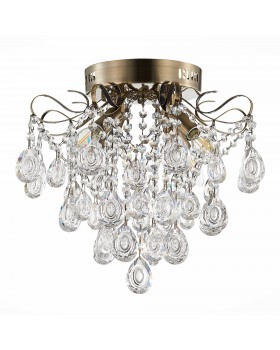 SLE160102-04 Светильник потолочный Бронза/Прозрачный E14 4*60W KAME-foto2