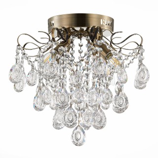 SLE160102-04 Светильник потолочный Бронза/Прозрачный E14 4*60W KAME-foto2