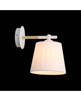 SL375.501.01 Бра Белый, Светлое дерево/Белый E27 1*40W PASSETO-foto6