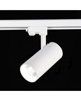 ST661.536.40 Св-к трек. Белый LED 1*40W 3000K 3 200Lm Ra>90 38° IP20 L190xW85xH265 165-265V Трехфазная трековая система-foto2