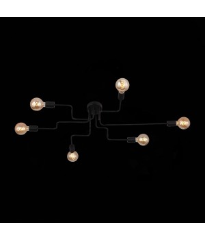 SL419.442.06 Люстра потолочная Черный E27 6*60W ANO-foto15