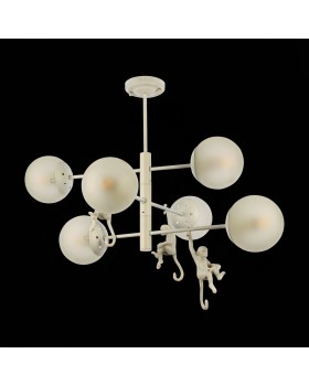 SLE115103-06 Люстра потолочная Белый/Белый E14 6*60W TENATO-foto5