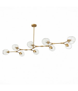 SLE154823-09 Люстра подвесная Золотистый/Прозрачный E27 9*40W RAMETTO-foto2