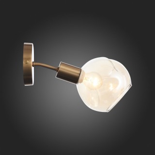 SLE155301-01 Светильник настенный Античная медь/Янтарный E14 1*60W GENTORE-foto8