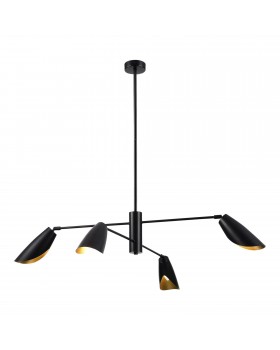 SLE1254-403-04 Светильник подвесной Черный/Черный E14 4*60W ALTON-foto2