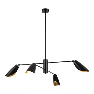 SLE1254-403-04 Светильник подвесной Черный/Черный E14 4*60W ALTON-foto2