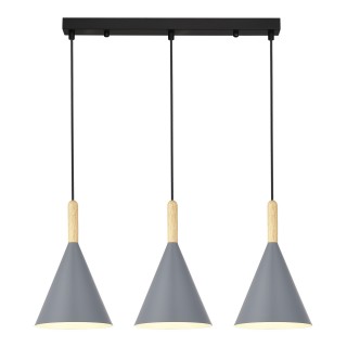 SLE1255-413-03 Светильник подвесной Черный/Серый E27 3*40W ARKET-foto2