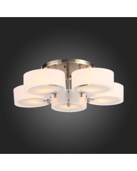 SL483.352.05 Светильник потолочный Бронза/Белый E27 5*60W FORESTA-foto4