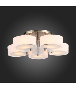 SL483.352.05 Светильник потолочный Бронза/Белый E27 5*60W FORESTA-foto4