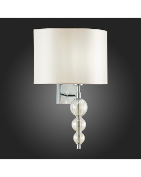 SLE105701-01 Бра Хром/Светло-бежевый E14 1*40W RAMER-foto5