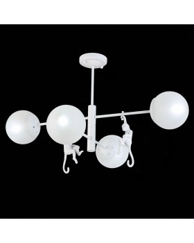 SLE115102-04 Люстра потолочная Белый/Белый E14 4*60W TENATO-foto4