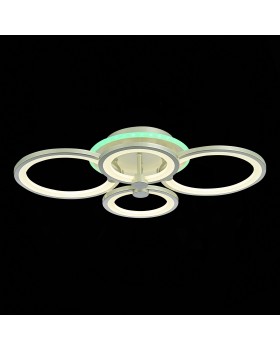 SLE200392-04RGB Светильник потолочный Серебристый/Белый LED 1*100W RGB 8W 3000-6000K LETO-foto2