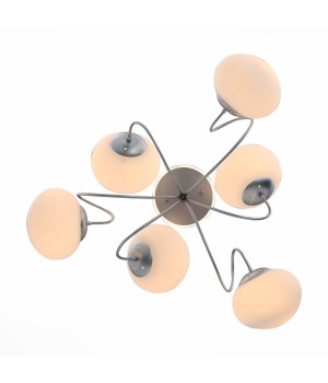 SL717.552.06 Люстра потолочная Серебристый/Белый E27, LED 6*40/3(подсветка)W ACINI-foto10