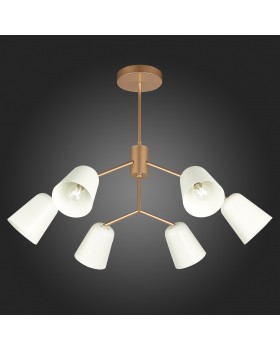 SLE155902-06 Люстра потолочная Золотистый/Белый E14 6*40W MARIO-foto9