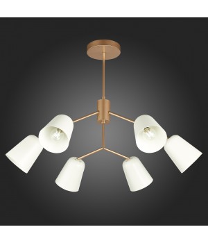 SLE155902-06 Люстра потолочная Золотистый/Белый E14 6*40W MARIO-foto9