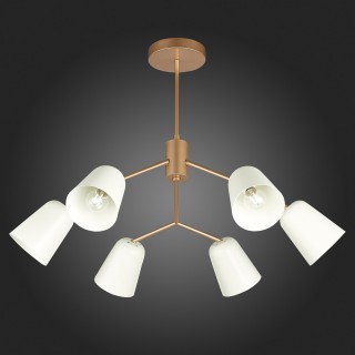 SLE155902-06 Люстра потолочная Золотистый/Белый E14 6*40W MARIO-foto9