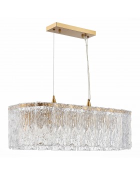 SLE283203-10 Люстра подвесная Золотистый/Прозрачный E27 10*40W RIDA-foto2