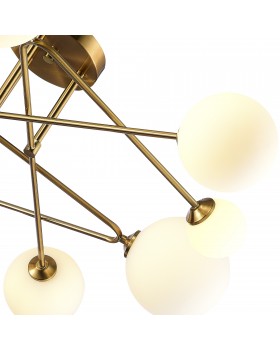 SLE2211-302-09 Люстра потолочная Латунь/Белый G9 9*5W FANTINI-foto3