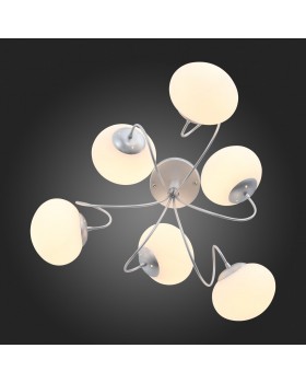 SL717.502.06 Люстра потолочная Серебристый/Белый E27 6*40W ACINI-foto6