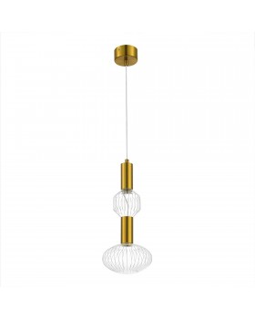 SL6117.223.02 Светильник подвесной ST-Luce Латунь/Золотой, Прозрачный LED 2*3W 3000K TACCHE-foto2